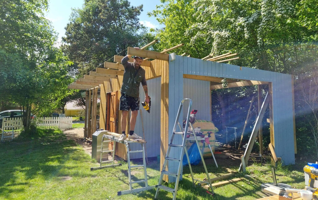 Loungeområde i sommerhuset